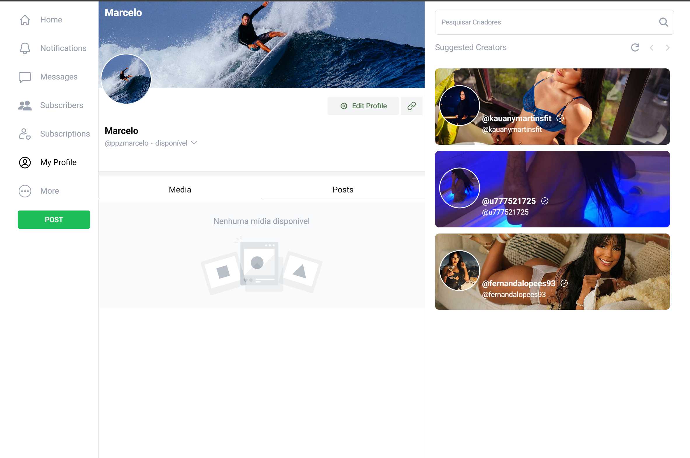BrazilianFans user profile